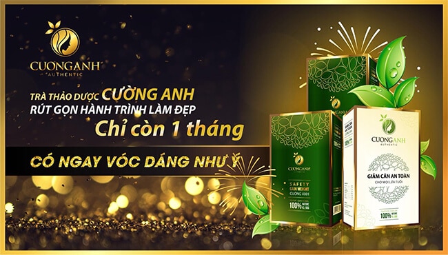 hiệu quả trà tăng cân cường anh authentic