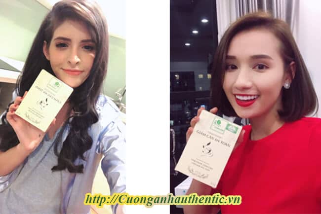 lã thanh huyền dùng trà thảo dược giảm cân cường anh