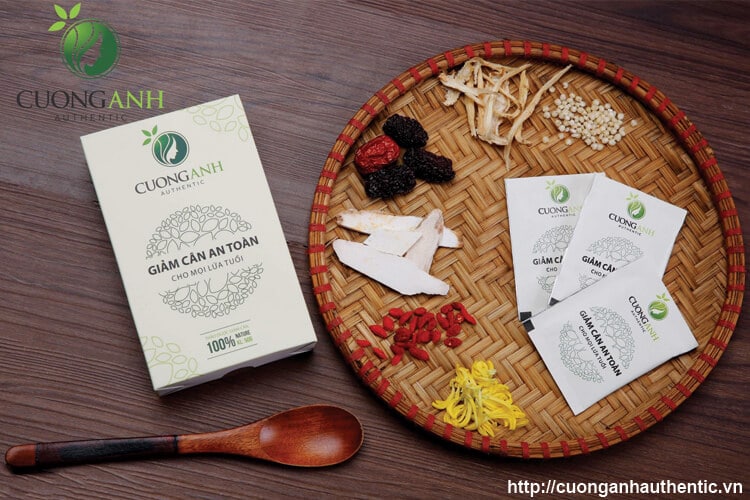Trà giảm cân cường anh authentic