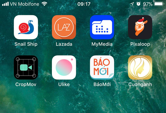 Ứng dụng Cuonganh sau khi đã tải về